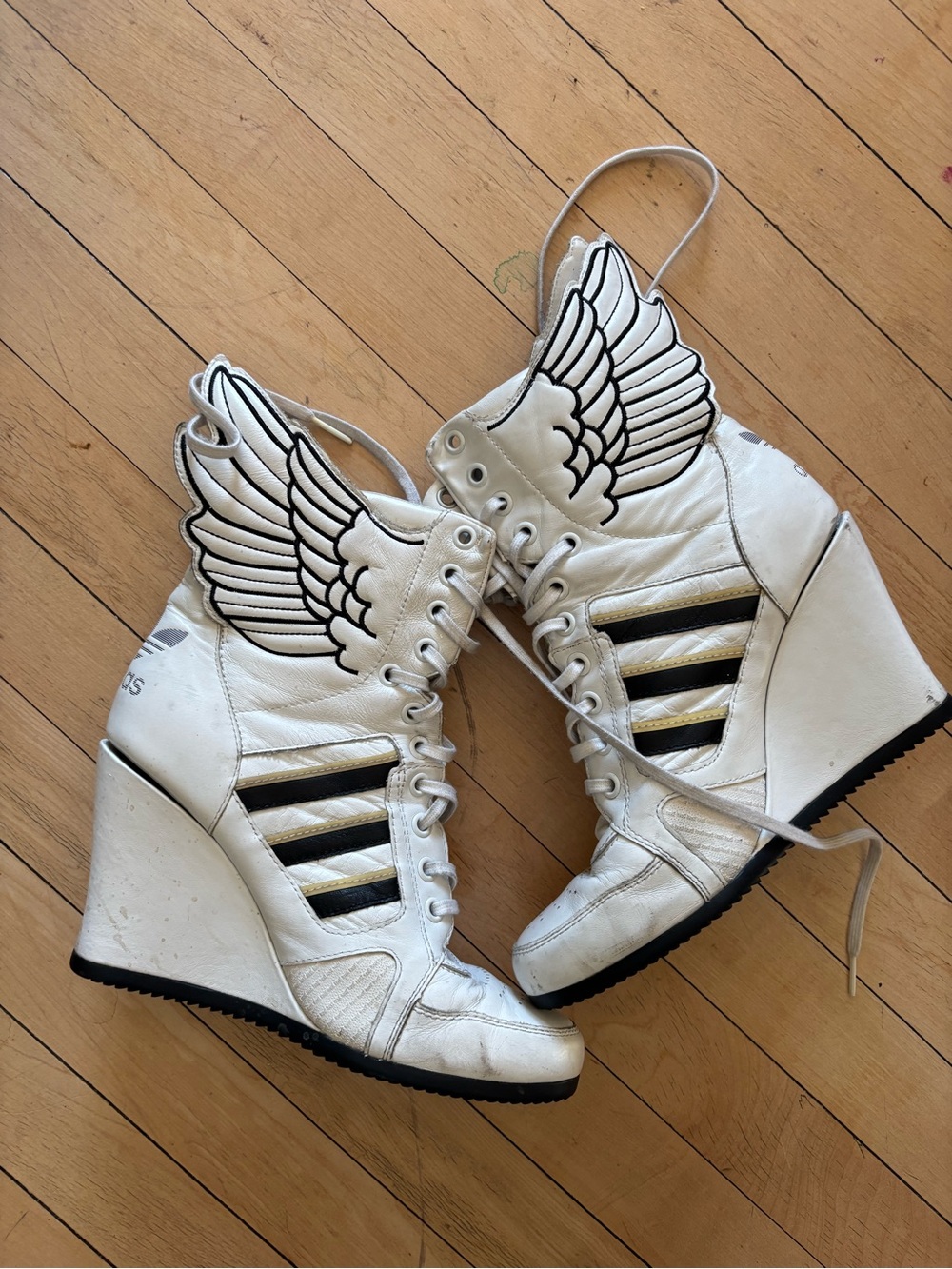Adidas Originals Jeremy Scott Wings Wedge Boots size 9 AS IS